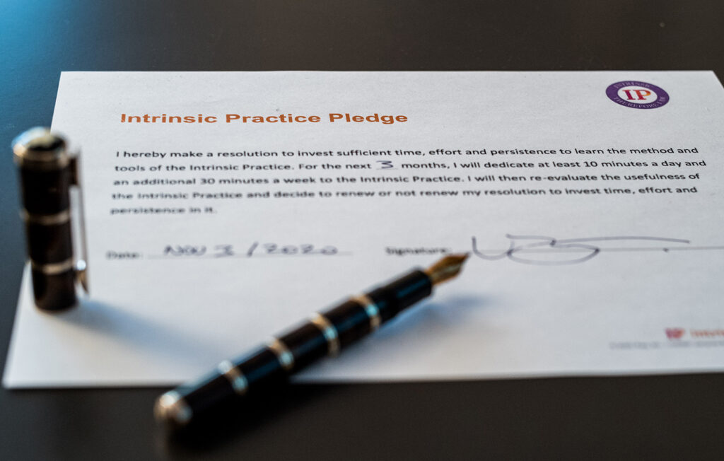 the Intrinsic Practice pledge