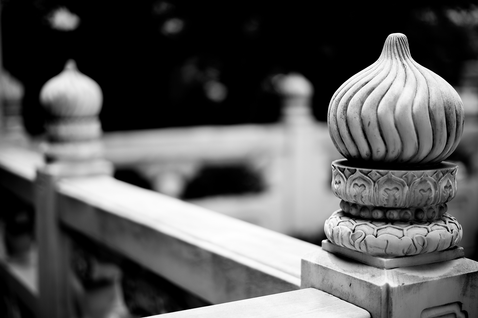 temple handrails in Shanghai